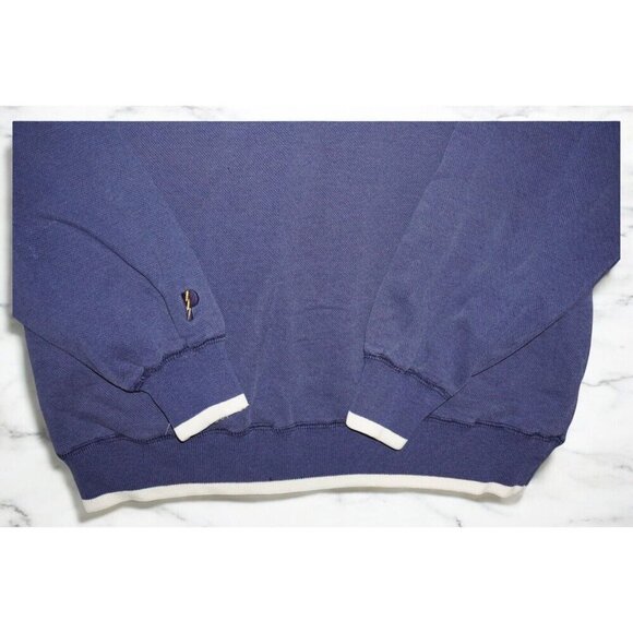 Vintage Notre Dame Pro Player Quarter Zip Sweatshirt – Size Medium Classic navy - Picture 8 of 16